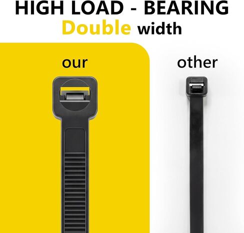Zip Ties Assorted Size,10+12+14+16+18 Inch,120 LBS Tensile Strength Heavy Duty Cable Wire Ties With Self-Locking Adjustable More Durable Nylon Tie Wraps for Indoor Outdoor（500 Pack） in Saudi Arabia