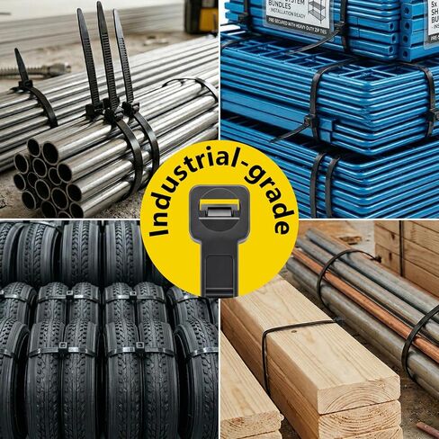 Zip Ties Assorted Size,10+12+14+16+18 Inch,120 LBS Tensile Strength Heavy Duty Cable Wire Ties With Self-Locking Adjustable More Durable Nylon Tie Wraps for Indoor Outdoor（500 Pack） in Saudi Arabia