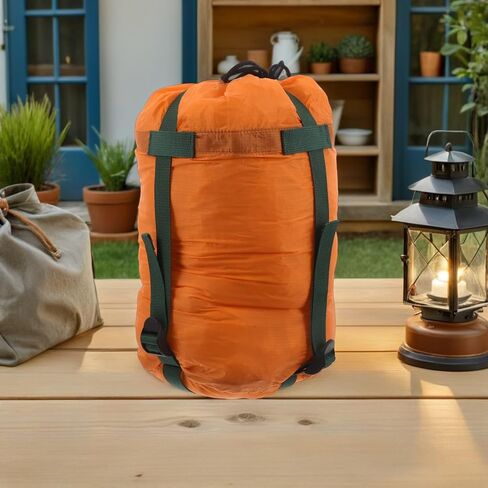 CALLARON Outdoor Compression Sack with Hanging Storage Bag, Water-Resistant 15x7 Inch Stuff Sack for Camping Backpacking Travel and Hiking Gear Organization in Saudi Arabia