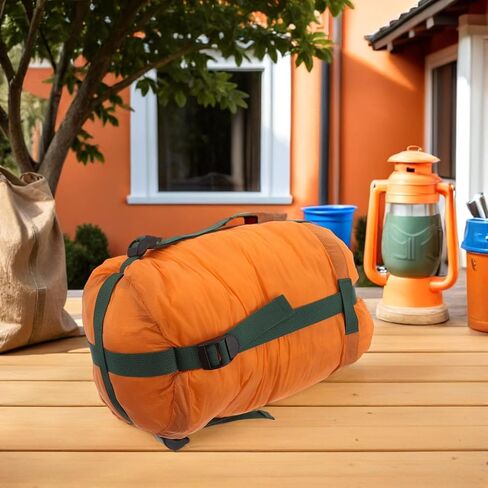 CALLARON Outdoor Compression Sack with Hanging Storage Bag, Water-Resistant 15x7 Inch Stuff Sack for Camping Backpacking Travel and Hiking Gear Organization in Saudi Arabia