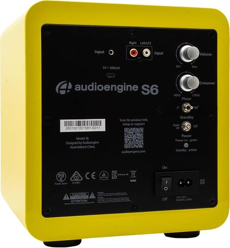 Audioengine A2+ Bluetooth Computer Speaker Bundle – Compact Desktop Speakers for PC & Laptop with S6 Subwoofer and DS1M Speaker Stands in Yellow in Saudi Arabia