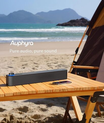 Desktop PC Speakers, Bluetooth Soundbar, 3600mAh Battery for 20Hrs Wireless Playback, Wired/Wireless Speaker for PCs, Phones, TVs, Laptops in Saudi Arabia