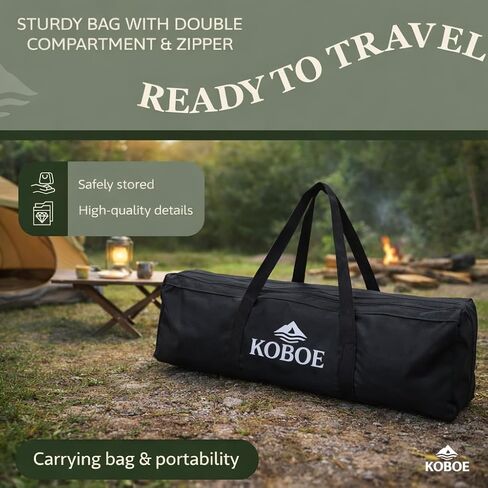 Foldable Camping Table – Heavy-Duty Steel Frame, 60-Second Setup, Portable Outdoor Table with Carry Bag (34.6" x 23.6") in Saudi Arabia