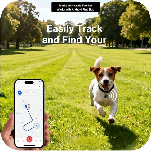 جهاز تعقب بلوتوث يعمل مع Apple Find My & Android Find Hub - مكتشف المفاتيح للمفاتيح وطوق الحيوانات الأليفة، بدون رسوم شهرية، منبه عالٍ، بطارية قابلة للاستبدال (عبوتان، أسود) in Kuwait