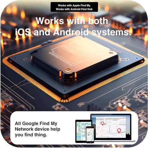 جهاز تعقب بلوتوث يعمل مع Apple Find My & Android Find Hub - مكتشف المفاتيح للمفاتيح وطوق الحيوانات الأليفة، بدون رسوم شهرية، منبه عالٍ، بطارية قابلة للاستبدال (عبوتان، أسود) in Kuwait