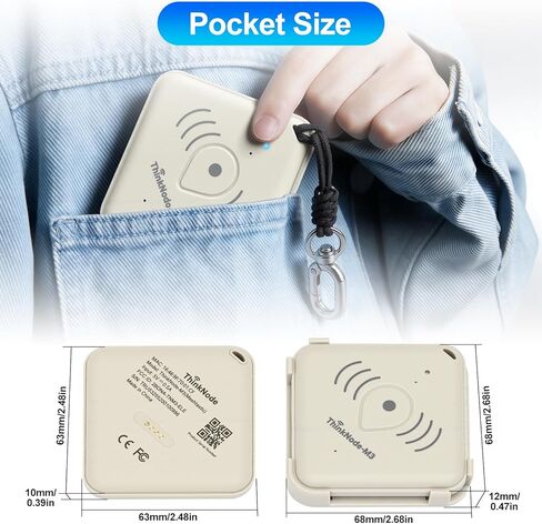 ThinkNode M3 Meshtastic Card Tracker مع GPS WiFi Bluetooth LoRa 915MHz nRF52840 IP66 قابلة للشحن عالية الدقة موقع تعقب Meshtastic جهاز بطاقة تتبع الأصول للداخلية والخارجية in Saudi Arabia