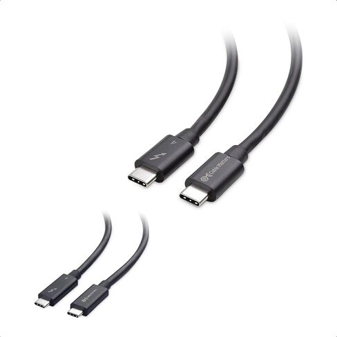 Cable Matters [Intel Certified] 40Gbps Active Thunderbolt 4 Cable with 100W Charging and 8K Video & [Intel Certified] 40Gbps Thunderbolt 4 Cable 3.3ft with 8K Video and 100W Charging in Saudi Arabia