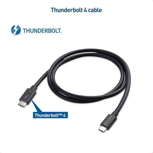 Cable Matters [Intel Certified] 40Gbps Active Thunderbolt 4 Cable with 100W Charging and 8K Video & [Intel Certified] 40Gbps Thunderbolt 4 Cable 3.3ft with 8K Video and 100W Charging in Saudi Arabia
