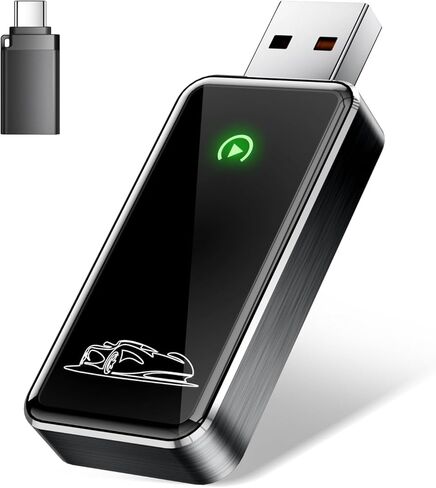 Wireless CarPlay Adapter for Apple iPhone - Converts Factory Wired CarPlay to Wireless, Quick Setup & Auto-Connect Every Drive, CarPlay Dongle for Cars from 2015+ & iOS10+ in Saudi Arabia