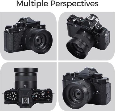 غطاء عدسة معدني للكاميرا لكاميرا Nikon Nikkor Z 40 مم F2، Z 28 مم f/2.8، Z 28 مم f/2.8 عدسة متوافقة مع مرشحات الأشعة فوق البنفسجية مقاس 52 مم (أسود) in Kuwait