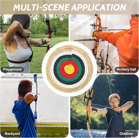 Archery Targets for Backyard 20 Inch Traditional Hand-Made Round Straw Archery Target Bow & Arrow Target for Archery Practice in Saudi Arabia