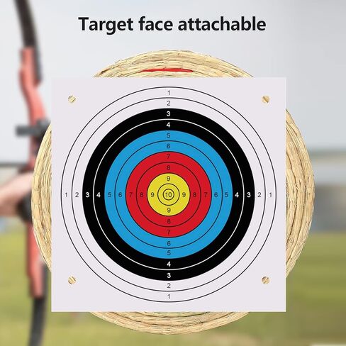 Archery Targets for Backyard 20 Inch Traditional Hand-Made Round Straw Archery Target Bow & Arrow Target for Archery Practice in Saudi Arabia