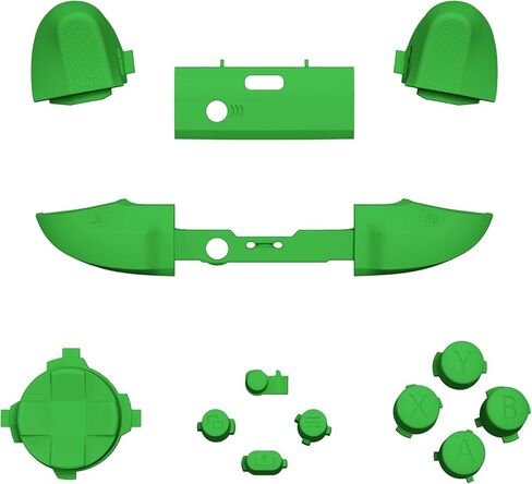 eXtremeRate Green ThumbsGear Interchangeable Ergonomic Thumbstick + Replacement Buttons for Xbox Series S/X Controller in Saudi Arabia