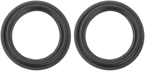 MECCANIXITY 2 Pcs 7 Inch Rubber Speaker Edge Surround Rings 166x114mm(IDxOD) Perforated Subwoofer Rings Replacement Parts for Speaker Repair or DIY, Black in Saudi Arabia