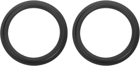MECCANIXITY 2 Pcs 7 Inch Rubber Speaker Edge Surround Rings 166x114mm(IDxOD) Perforated Subwoofer Rings Replacement Parts for Speaker Repair or DIY, Black in Saudi Arabia