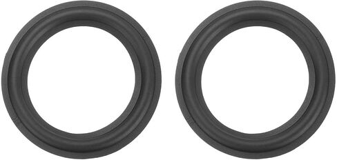MECCANIXITY 2 Pcs 7 Inch Rubber Speaker Edge Surround Rings 166x114mm(IDxOD) Perforated Subwoofer Rings Replacement Parts for Speaker Repair or DIY, Black in Saudi Arabia