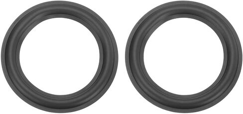 MECCANIXITY 2 Pcs 7 Inch Rubber Speaker Edge Surround Rings 166x114mm(IDxOD) Perforated Subwoofer Rings Replacement Parts for Speaker Repair or DIY, Black in Saudi Arabia