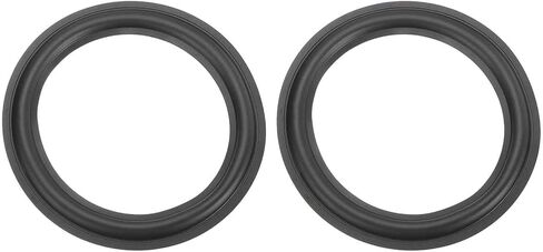 MECCANIXITY 2 Pcs 7 Inch Rubber Speaker Edge Surround Rings 166x114mm(IDxOD) Perforated Subwoofer Rings Replacement Parts for Speaker Repair or DIY, Black in Saudi Arabia