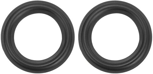 MECCANIXITY 2 Pcs 7 Inch Rubber Speaker Edge Surround Rings 166x114mm(IDxOD) Perforated Subwoofer Rings Replacement Parts for Speaker Repair or DIY, Black in Saudi Arabia