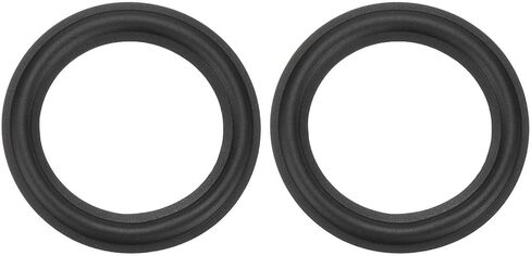 MECCANIXITY 2 Pcs 7 Inch Rubber Speaker Edge Surround Rings 166x114mm(IDxOD) Perforated Subwoofer Rings Replacement Parts for Speaker Repair or DIY, Black in Saudi Arabia