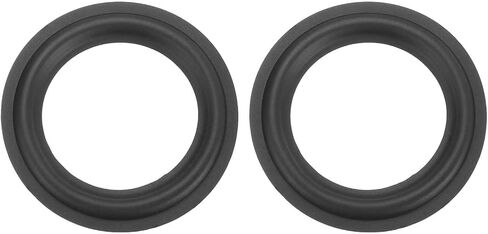 MECCANIXITY 2 Pcs 7 Inch Rubber Speaker Edge Surround Rings 166x114mm(IDxOD) Perforated Subwoofer Rings Replacement Parts for Speaker Repair or DIY, Black in Saudi Arabia