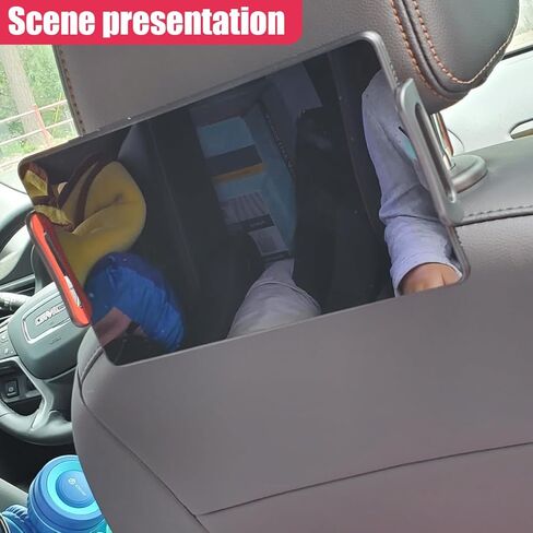 Car Headrest Mount, Universal 360 Rotating Auto Backseat Tablet & Phone Holder, Adjustable Vehicle Headrest Tablet Stand Cradle for 5.3"-10.2" Cellphones and Other Devices(Red) in Saudi Arabia