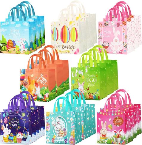 12PCS Large Halloween Trick or Treat Bags, Halloween Tote Bags with Handles, Gift Bags, Multifunctional Non-Woven Bags for Gifts Wrapping, Halloween Party Supplies, 38×30×10cm in Saudi Arabia