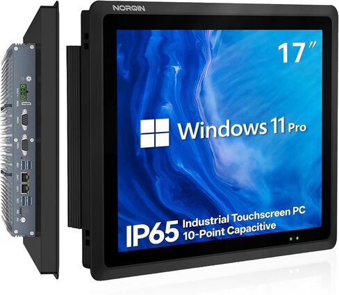 17 inch Industrial Embedded Panel PC,IP65 Fanless All-in-One Computer,Windows 11 pro,10 Point Capacitive Industrial Touch Screen,HDMI/COM/LAN/USB/GPIO,for Automation,Kiosk(J6412,8G+128G) in Saudi Arabia