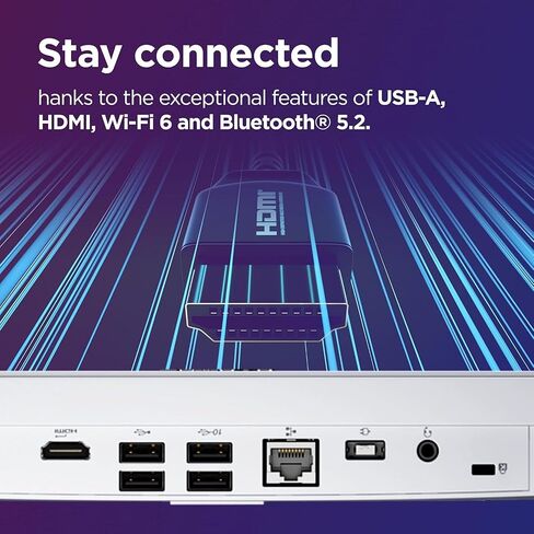 Lenovo 24" FHD All-in-One Desktop Computer - 16GB RAM - 512GB SSD - Intel 13th 8 Cores i3 CPU (Beat 11th i5) - Keyboard and Mouse - Windows 11 - Office 365 for The Web in Saudi Arabia
