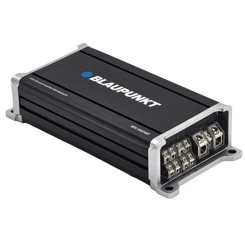 Blaupunkt BPA-M604BT 4-Channel Class-D Car Audio Amplifier with Bluetooth, 100W RMS x 4, 1500W Max Power, Compact Design, High Signal-to-Noise Ratio, Multi-Input Compatibility for Cars and Trucks in Saudi Arabia