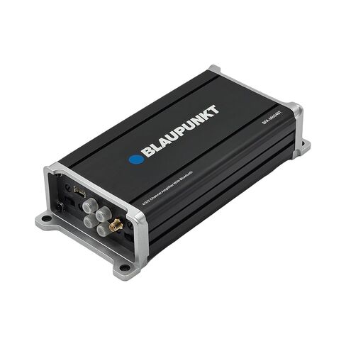 Blaupunkt BPA-M604BT 4-Channel Class-D Car Audio Amplifier with Bluetooth, 100W RMS x 4, 1500W Max Power, Compact Design, High Signal-to-Noise Ratio, Multi-Input Compatibility for Cars and Trucks in Saudi Arabia