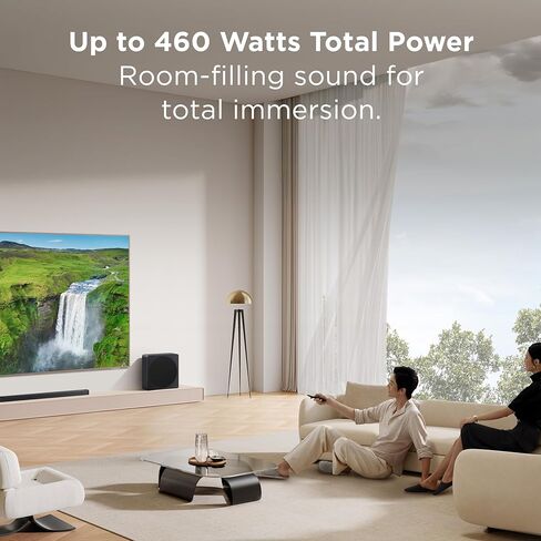 TCL A65K Design Series 3.1.2 Channel Soundbar with Audio by Bang & Olufsen, Dolby Atmos, and Wireless Subwoofer in Saudi Arabia