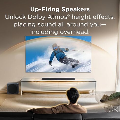 TCL A65K Design Series 3.1.2 Channel Soundbar with Audio by Bang & Olufsen, Dolby Atmos, and Wireless Subwoofer in Saudi Arabia