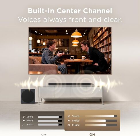 TCL A65K Design Series 3.1.2 Channel Soundbar with Audio by Bang & Olufsen, Dolby Atmos, and Wireless Subwoofer in Saudi Arabia