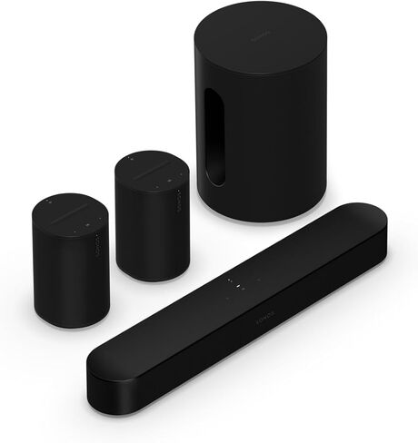 Sonos Beam G2 + Sub Mini + Era 100 (زوج) - أسود in Kuwait