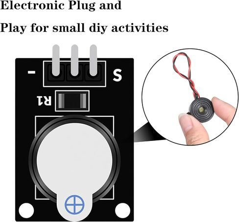 DC 3-24V Active Piezo Buzzer 85 db 2-Wire Electronic Buzzer Alarm Sounder (6 Pcs) in Saudi Arabia