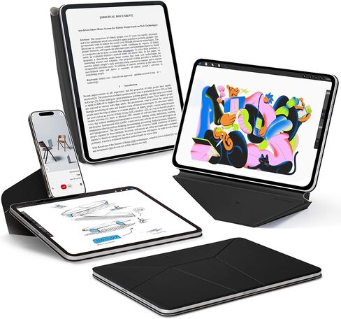 MOFT Dynamic Folio Case for iPad Pro 13-inch(M5 2025/M4 2024), Slim Magnetic Stand Case with 20+ Viewing Angles, Auto Wake/Sleep, Ultra Thin, Jet Black in Saudi Arabia