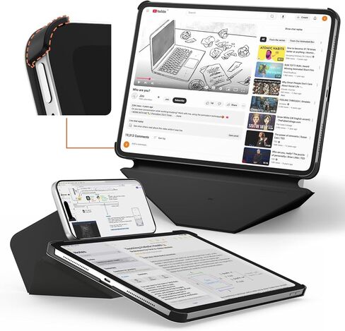 MOFT Dynamic Folio Case for iPad Pro 13-inch(M5 2025/M4 2024), Slim Magnetic Stand Case with 20+ Viewing Angles, Auto Wake/Sleep, Ultra Thin, Jet Black in Saudi Arabia