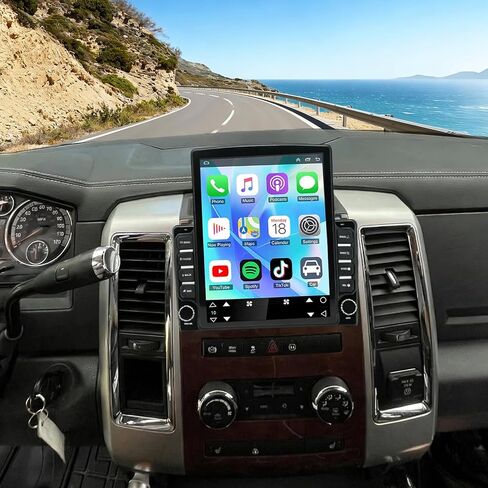 9.7 بوصة Android 13 Car Radio for Dodge RAM 1500 2500 3500 2009 2010 2011 2012 مع carplay اللاسلكية والسلكية ، مزدوجة DIN DIN GPS WiFi DSP Camera MIC 2GB +32GB (4 +64G) in Saudi Arabia