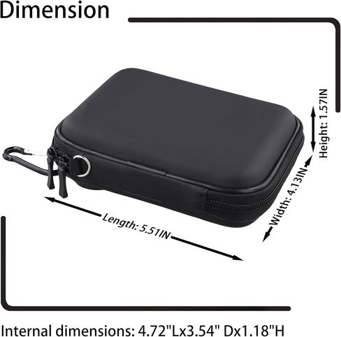 Hard Carrying Case for Seagate Portable External Hard Drive HDD 1TB 2TB 4TB 5TB, Shockproof Protective Travel Case, Portable Storage Organizer in Saudi Arabia