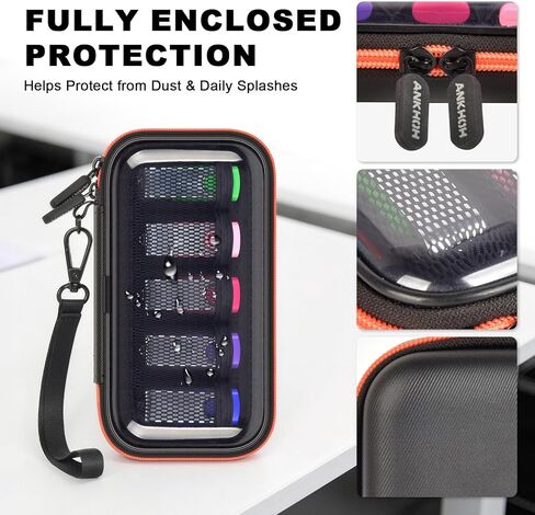 ANKHOH Clear Flash Drive Case Transparent USB Storage 10 Slots Thumb Drive Holder and SD Card Bag with Rigid Lid for Easy Identification Memory Stick Pouch for Office Study Business Travel (Box Only) in Saudi Arabia
