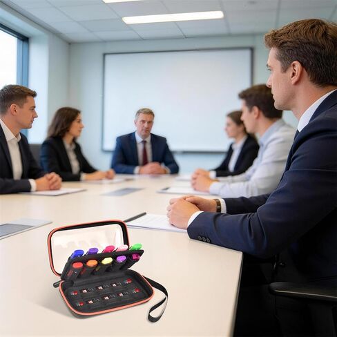 ANKHOH Clear Flash Drive Case Transparent USB Storage 10 Slots Thumb Drive Holder and SD Card Bag with Rigid Lid for Easy Identification Memory Stick Pouch for Office Study Business Travel (Box Only) in Saudi Arabia