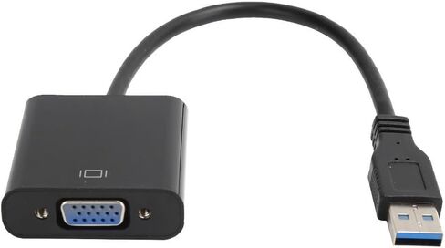 1920x1080 USB 3.0 إلى VGA محول التوصيل والتشغيل مع منافذ USB 2.0/3.0 محول فيديو 5.0 جيجابت في الثانية لنظام التشغيل Windows 7/8/10 in Kuwait