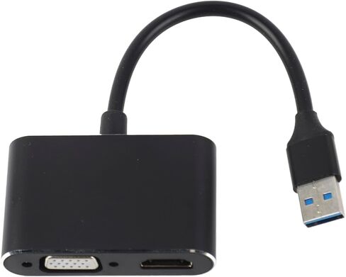 SUNGOOYUE USB 3.0 to VGA High Definition Multimedia Interface Adapter, Display Expansion Dock for Computer, with Simultaneous and VGA Output Support in Saudi Arabia