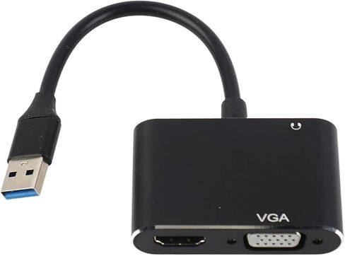 SUNGOOYUE USB 3.0 to VGA High Definition Multimedia Interface Adapter, Display Expansion Dock for Computer, with Simultaneous and VGA Output Support in Saudi Arabia