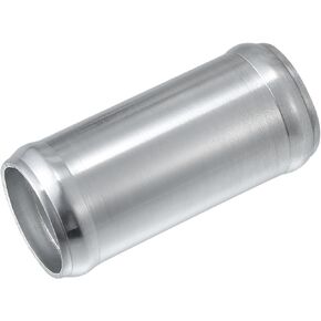Car Adapter Joiner Pipe Universal 35mm 1.38" OD 76mm 2.99" Length Connector Tubing Adapter Aluminum Alloy Silver Tone