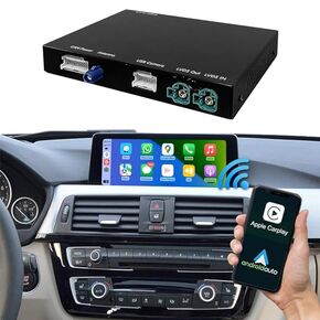 Road Top Wireless Carplay Android Auto for BMW NBT System 3 4 5 6 7 Series X1 X3 X4 X5 X6 2012-2016, Support Mirrorlink, GPS/Navigation, Rear View Camera, YouTube