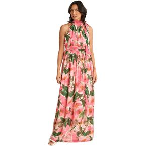 Anne Klein Women's Halter Neck Bow Maxi