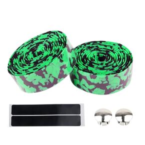 Bike Handlebar Tape EVA Foam Road Bicycle Handlebar Tape Cycling Handle Wraps Black for Road Bike 2 Rolls