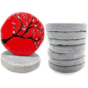 صخور مسطحة للرسم (صخور الرسم) - 10 صخور ناعمة للرسم - طولها 2 بوصة in Kuwait